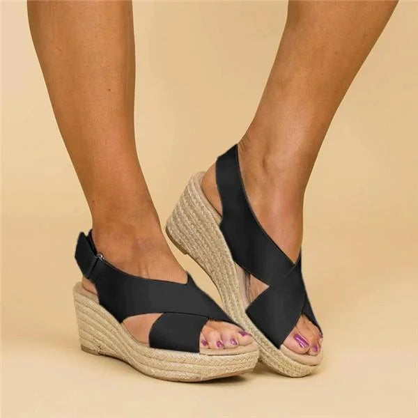 Komfortable Orthopädische Keilabsatz-Espadrilles - Clara 3