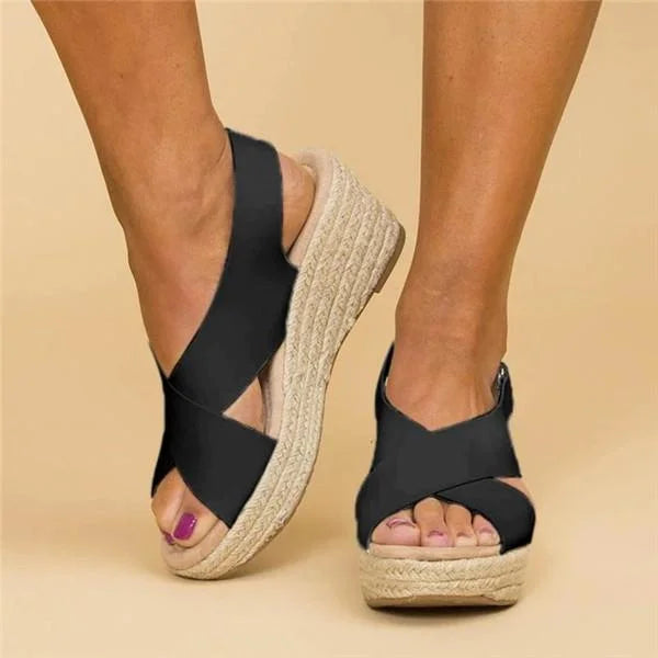 Komfortable Orthopädische Keilabsatz-Espadrilles - Clara 7