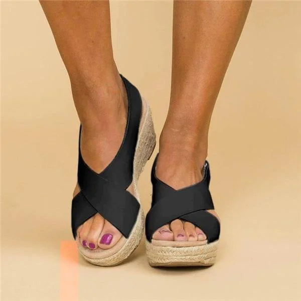 Komfortable Orthopädische Keilabsatz-Espadrilles - Clara 0