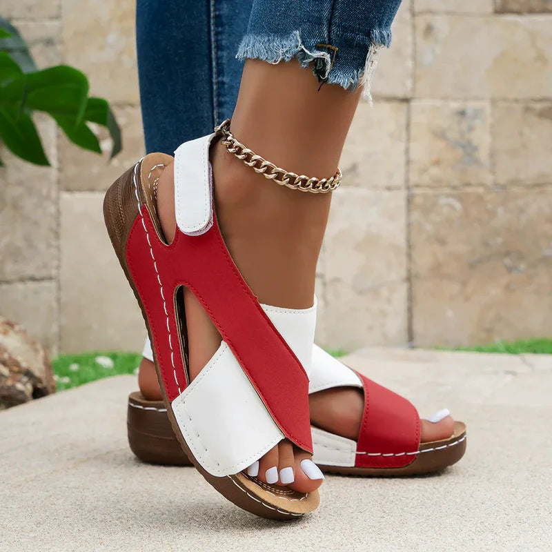 Orthopädische Sandalen Damen | Bequem & Stilvoll mit Keilabsatz