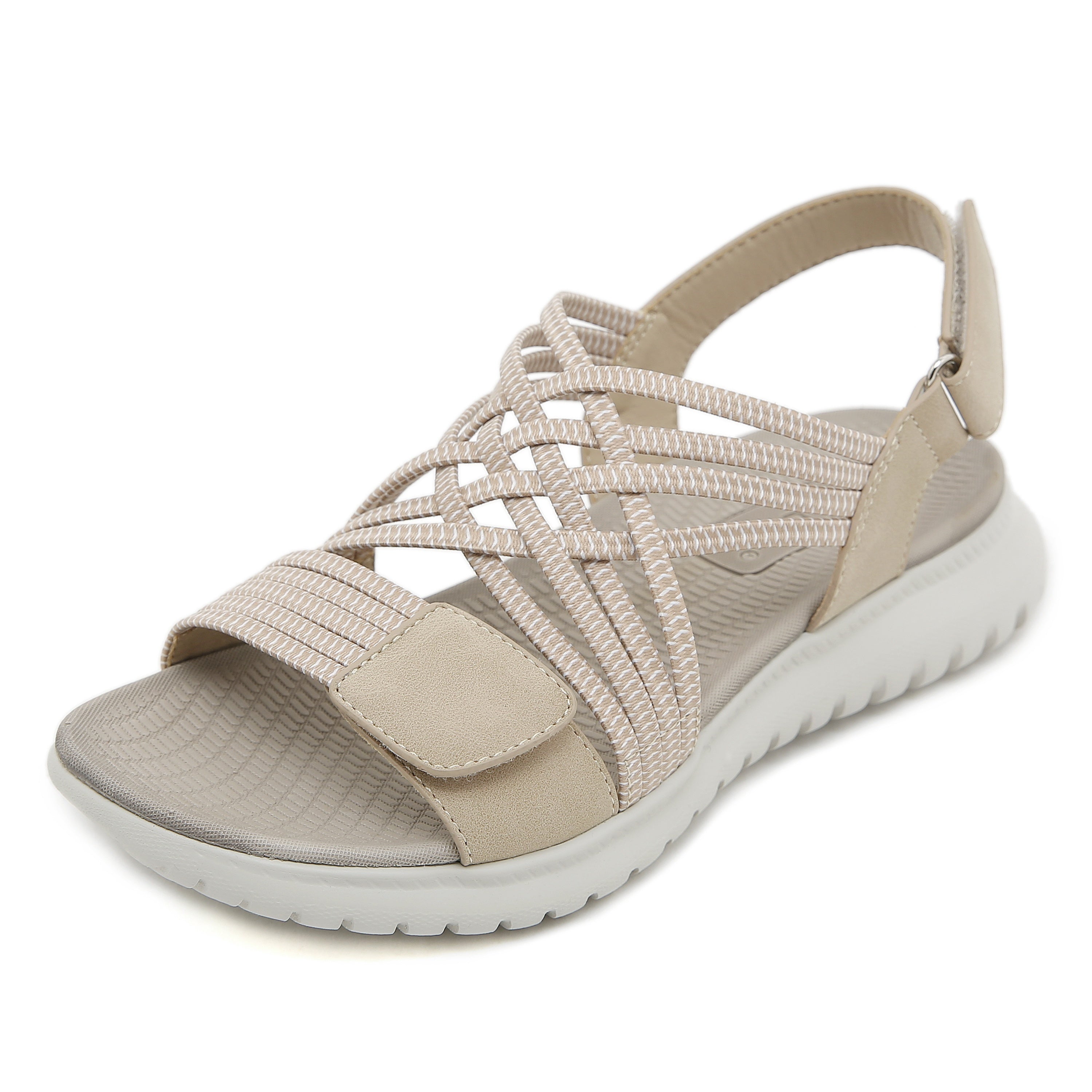 Orthopädische Sandalen Damen | Elastische Flechtriemen & Leichtsohle