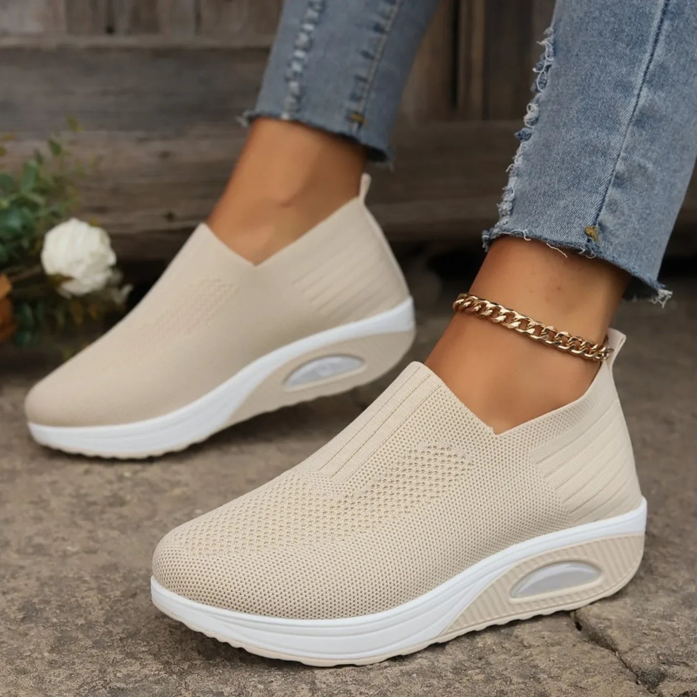 Orthopädische Schuhe zur Schmerzlinderung Damen | Dämpfende Sohle & Leichtes Reinschlüpfen