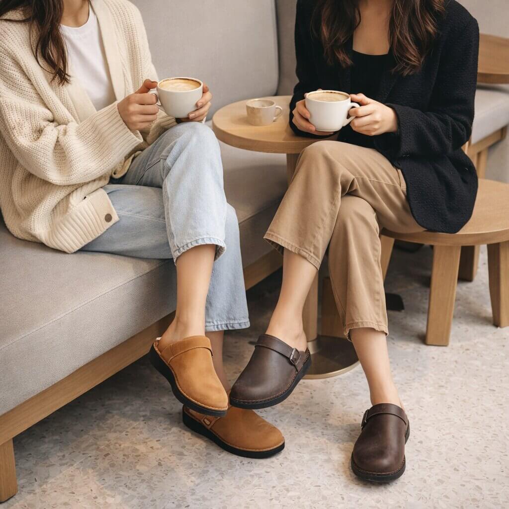 Orthopädische Slipper Damen | Druckentlastender Komfort & Verstellbarer Halt