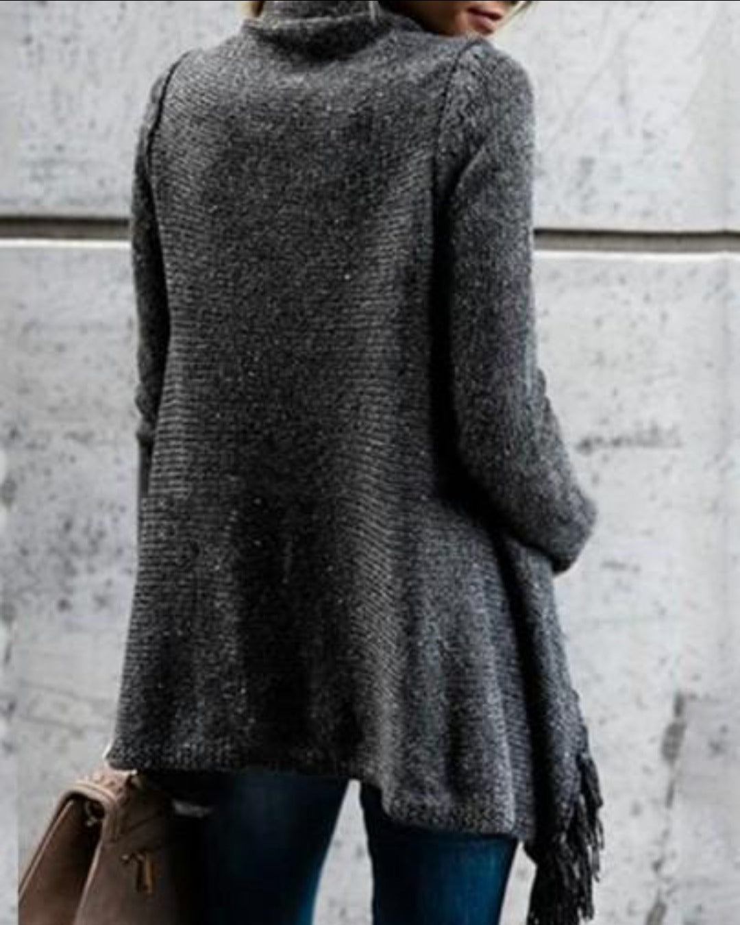 PONCHO-STIL PULLOVER