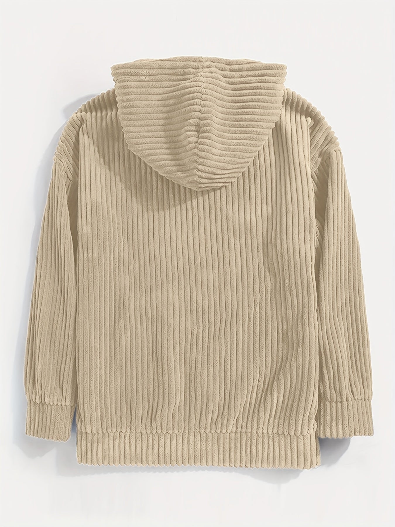 PULLOVER MIT KAPUZE AUS CORD