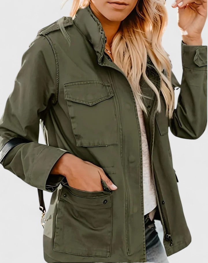 Parka Damen | Pattentaschen & Taillenkordel 3