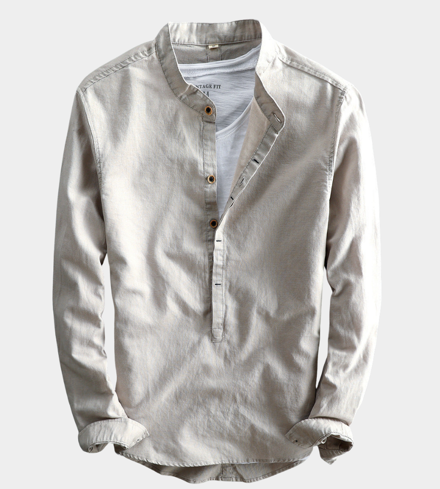 Langarm Hemd Herren | Henley & Vielseitig