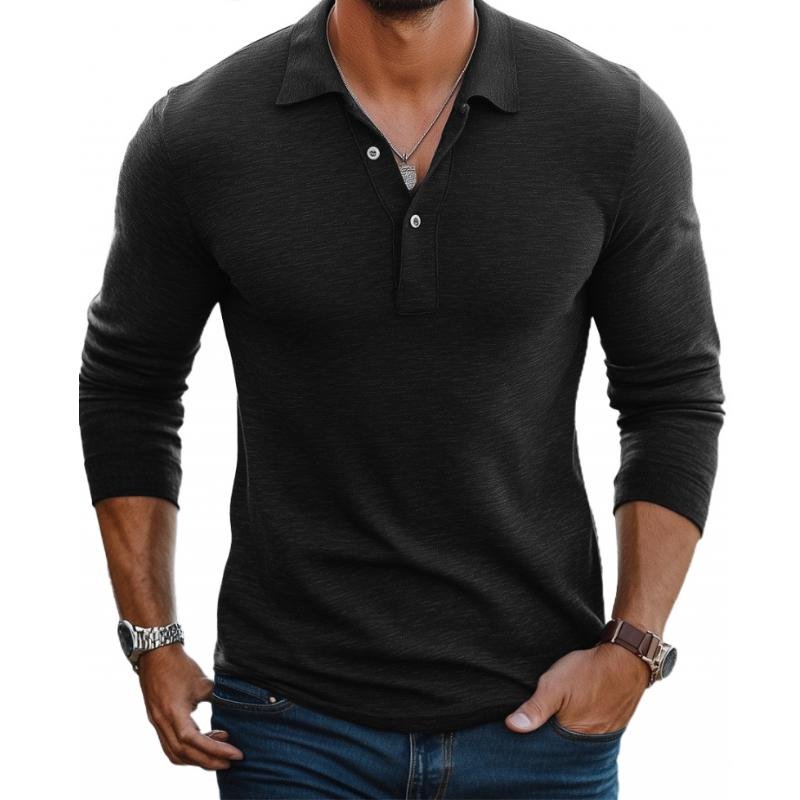 Polo Shirt Herren | Langarm, Slim Fit & klassischer Polokragen