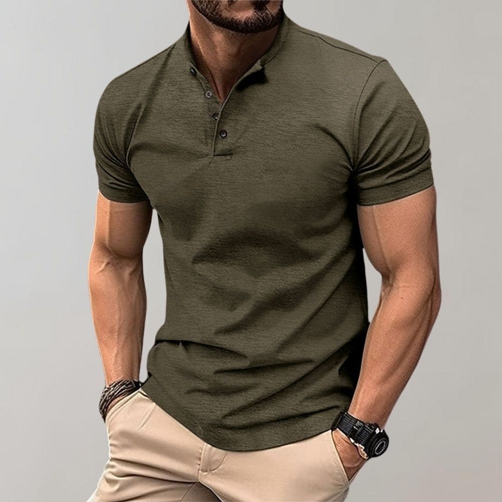 Polo Shirt Herren | Stehkragen & Figurbetonte Passform
