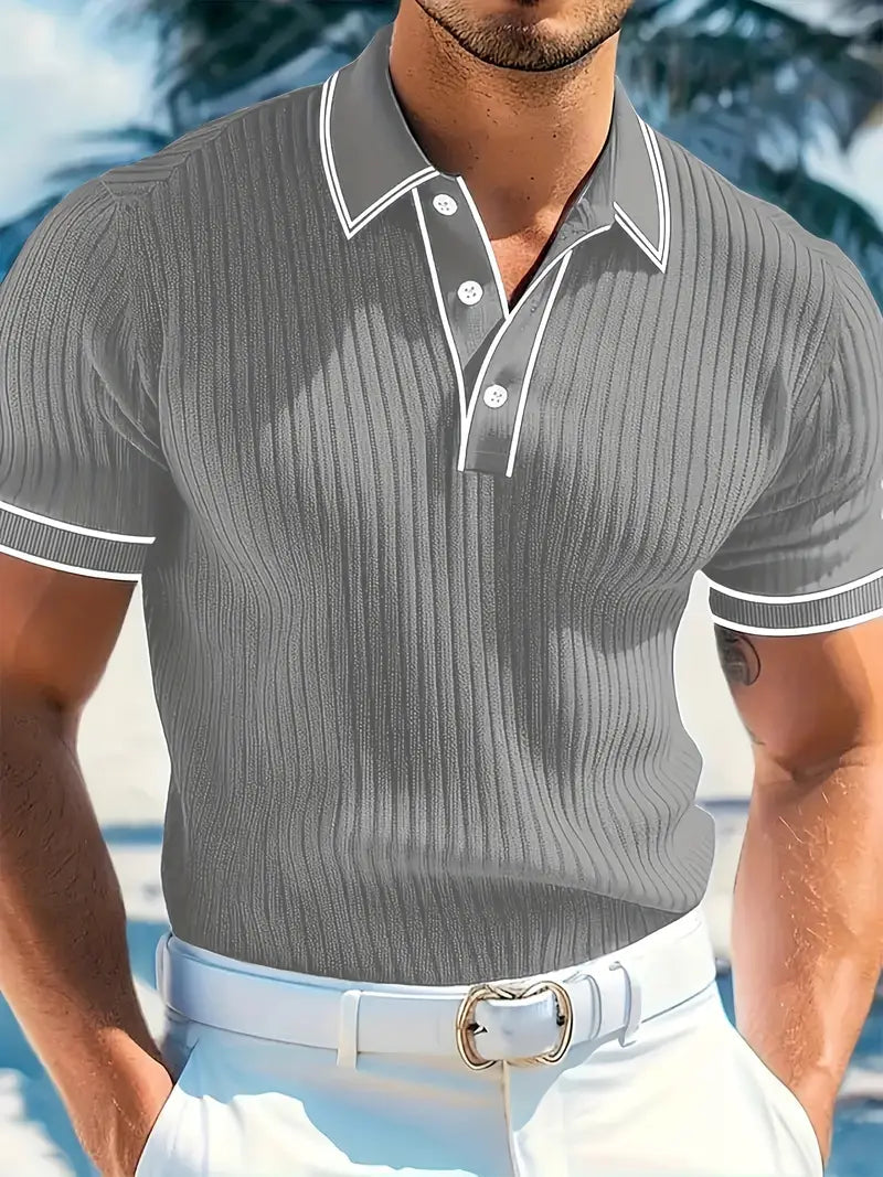 Polohemd Herren | Gerippt & Elegant