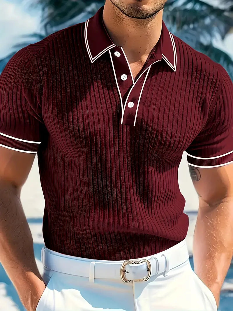 Polohemd Herren | Gerippt & Elegant