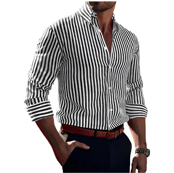Polohemd Herren | Klassisches Streifenmuster & Eleganter Business-Stil