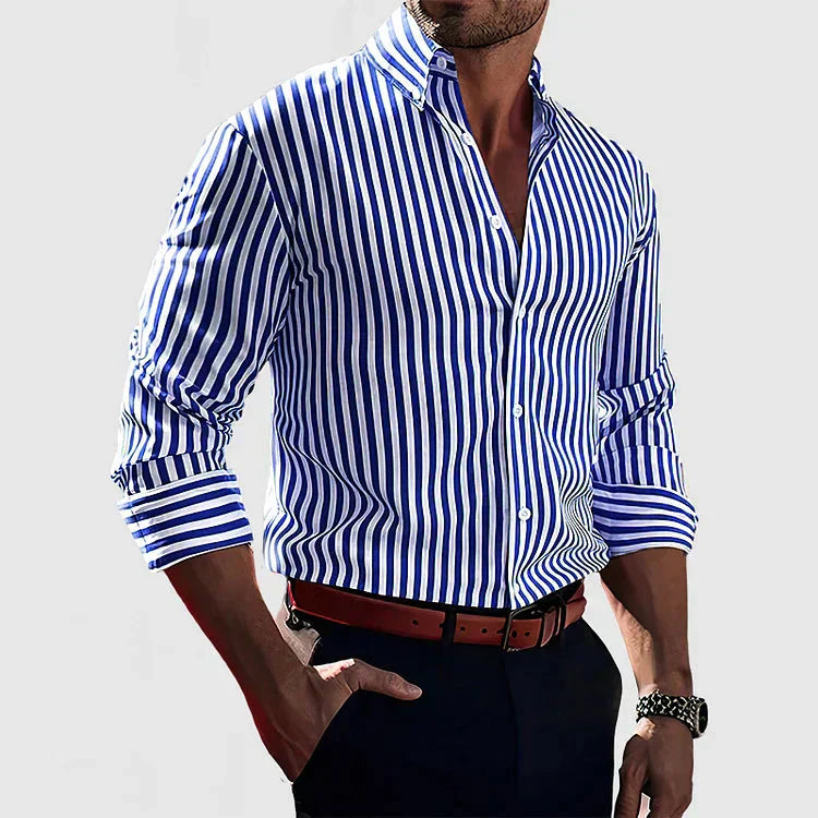 Polohemd Herren | Klassisches Streifenmuster & Eleganter Business-Stil