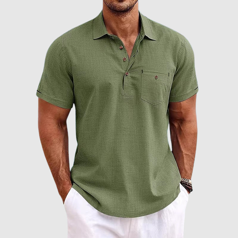 Polohemd Herren | Leinen & Sommerlich