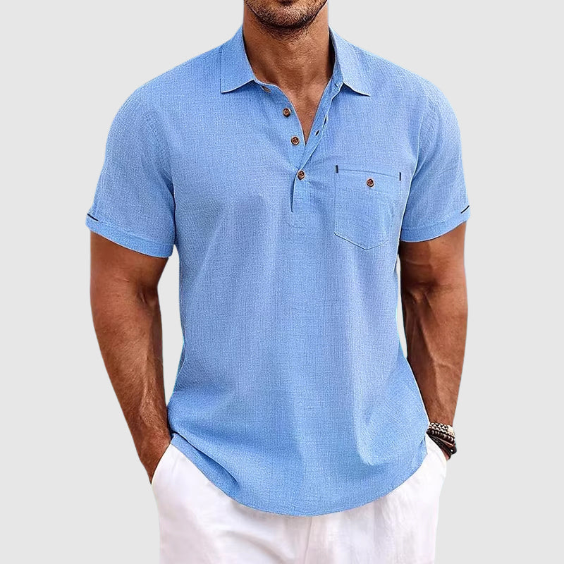Polohemd Herren | Leinen & Sommerlich