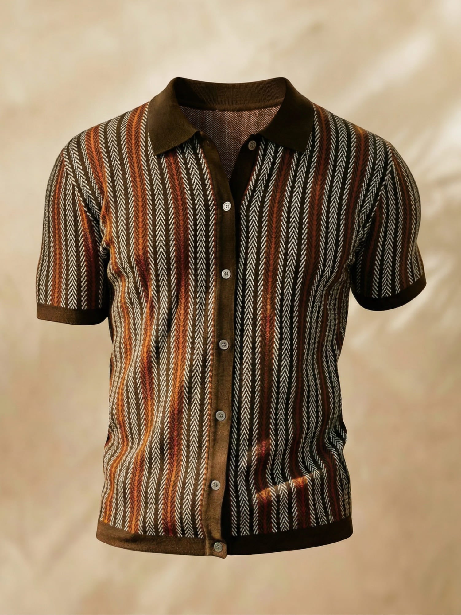 Poloshirt Herren | Chevron-Muster & Eleganter Streetstyle