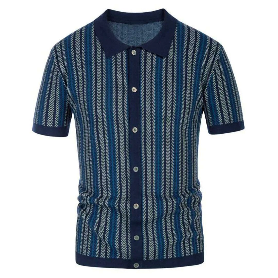 Poloshirt Herren | Chevron-Muster & Eleganter Streetstyle