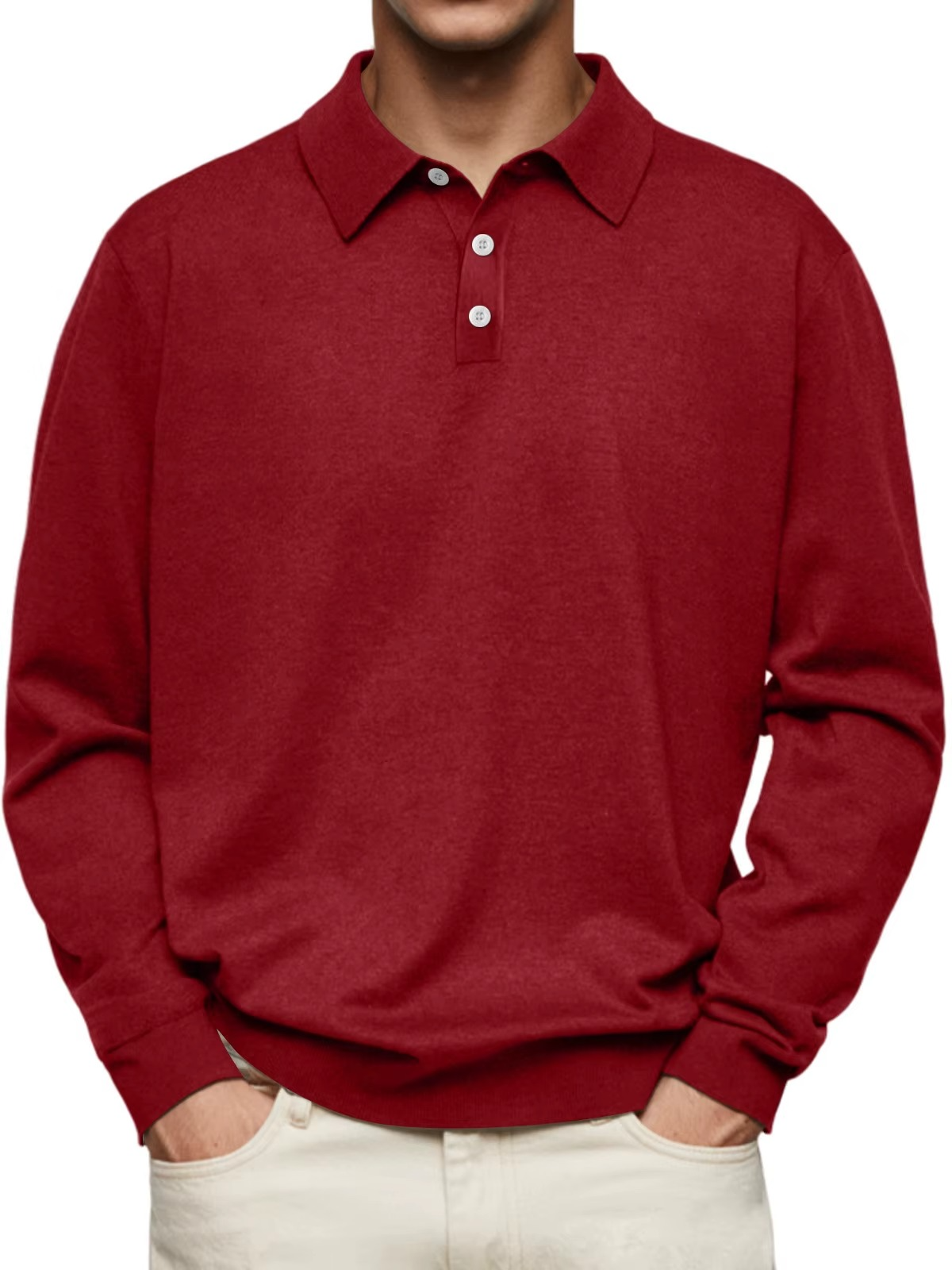 Poloshirt Herren Langarm | Knitterfrei & Formstabil