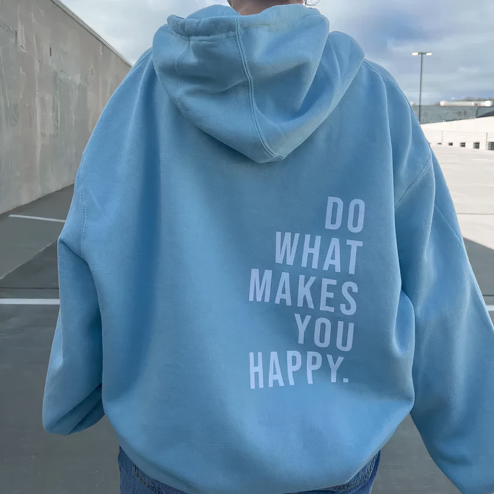 Premium Oversized Hoodie 'DO WHAT MAKES YOU HAPPY'