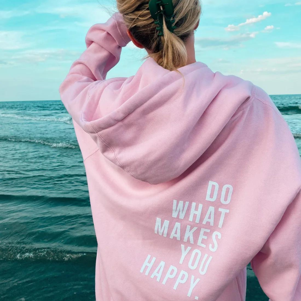 Premium Oversized Hoodie 'DO WHAT MAKES YOU HAPPY'