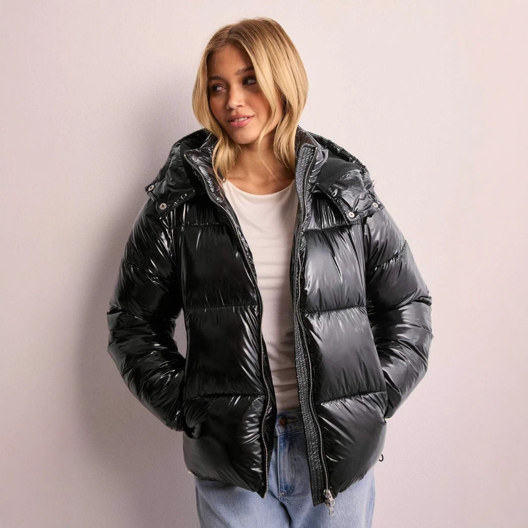 Pufferjacke Damen | Abnehmbare Kapuze & Hochabschließender Zipper