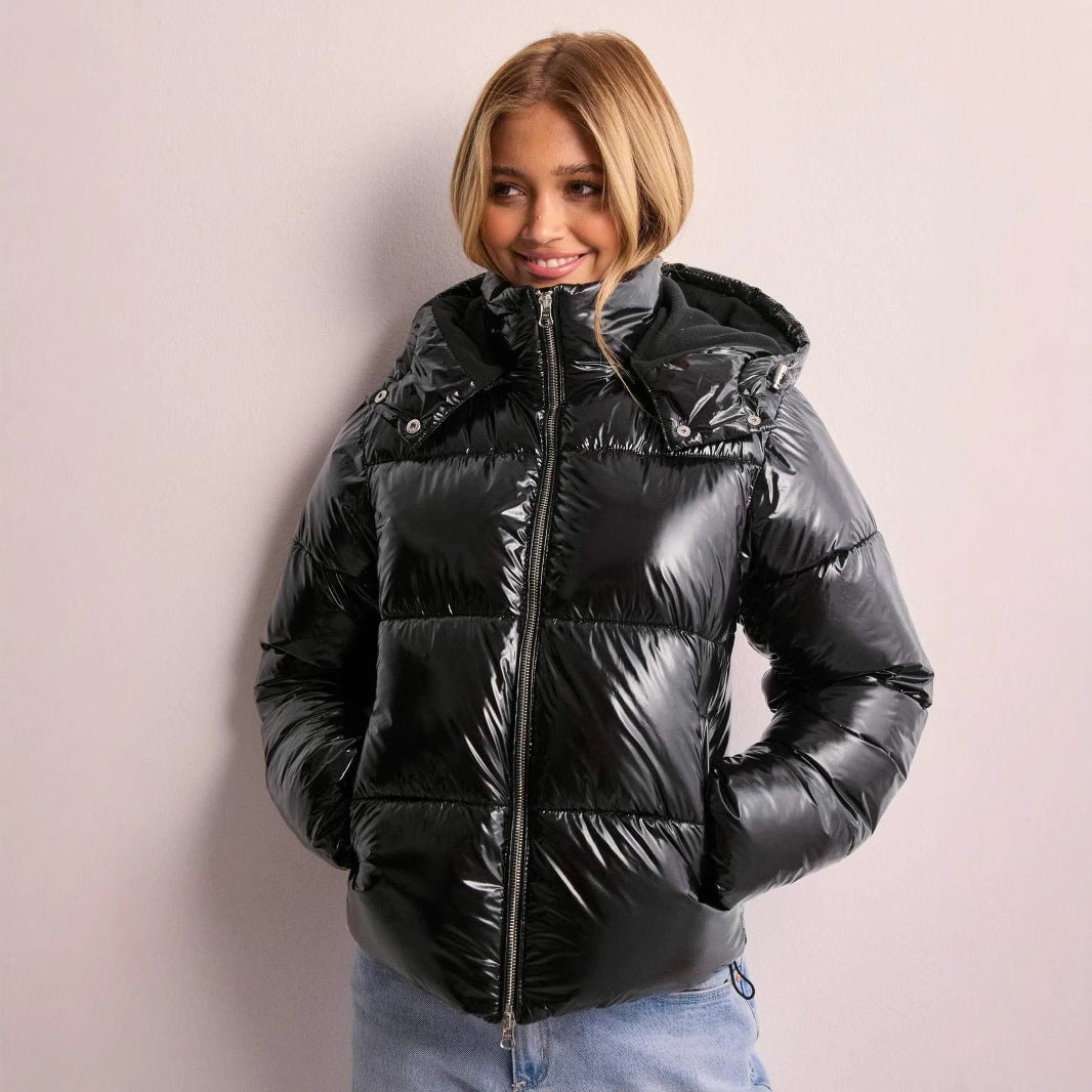 Pufferjacke Damen | Abnehmbare Kapuze & Hochabschließender Zipper