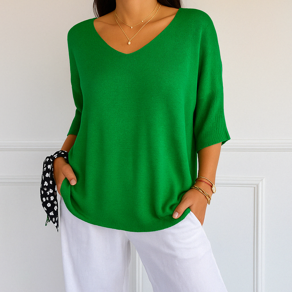 Pullover Damen | Kurze Ärmel & Lockerer Schnitt