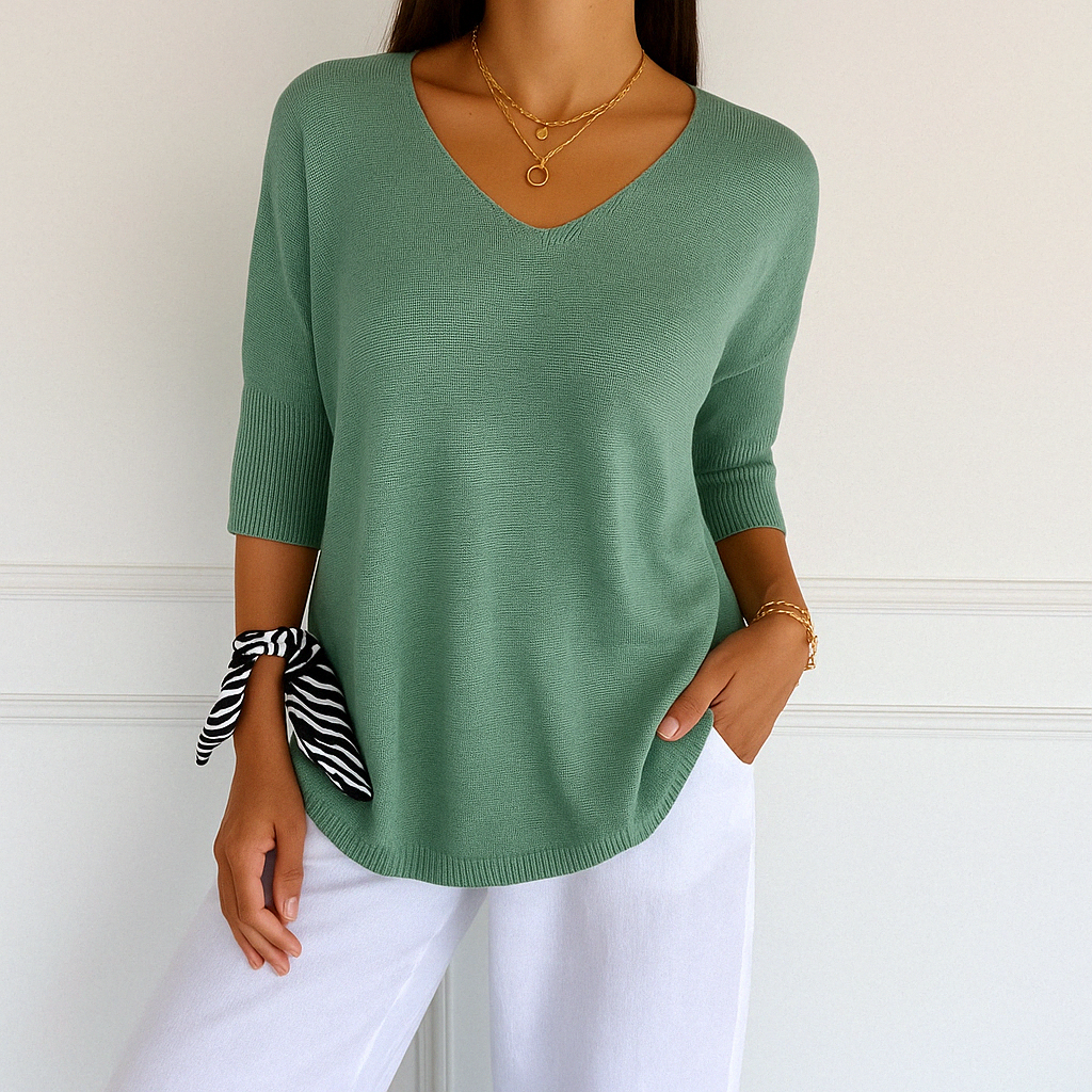 Pullover Damen | Kurze Ärmel & Lockerer Schnitt