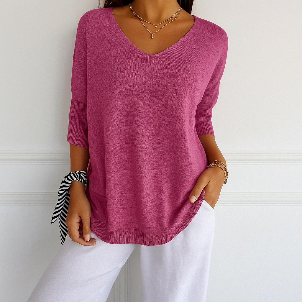 Pullover Damen | Kurze Ärmel & Lockerer Schnitt