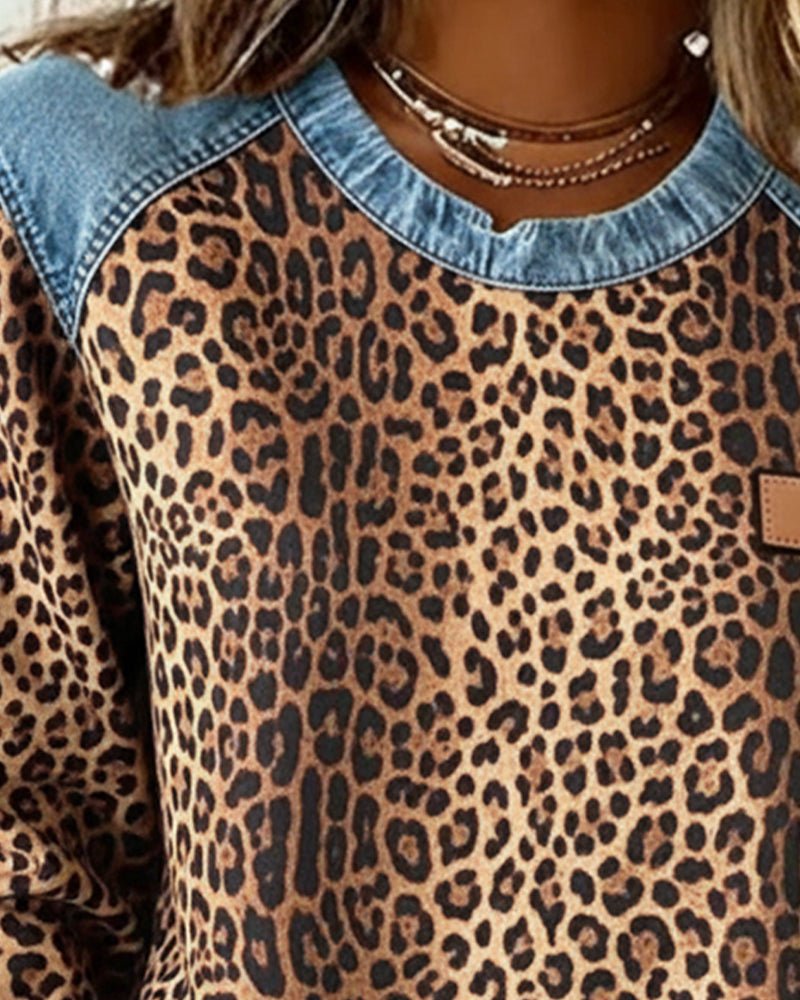 Pullover Damen Leoparden-Print | Weich & Bequem