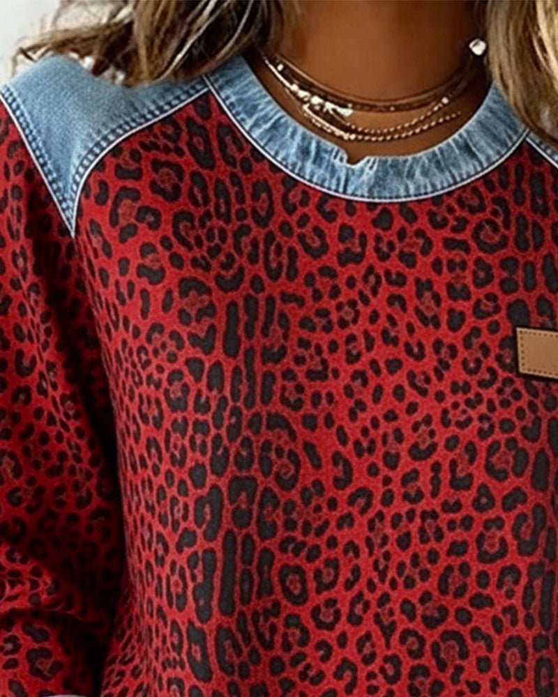 Pullover Damen Leoparden-Print | Weich & Bequem