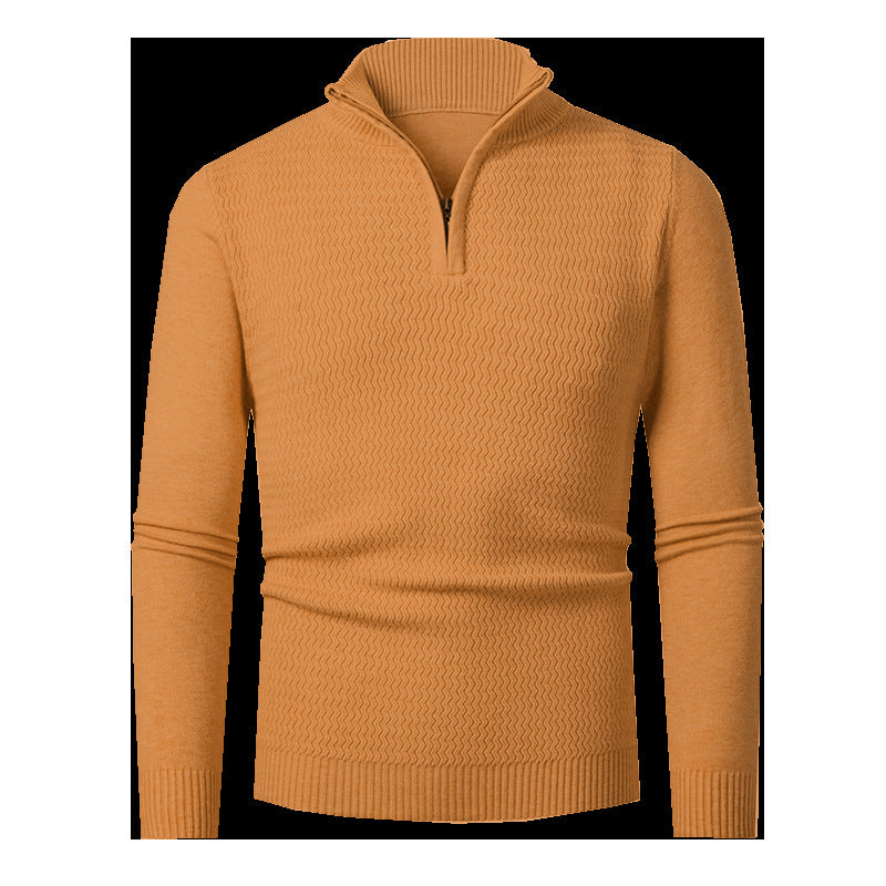 Pullover Herren | Wellenstruktur & Halbzip 4