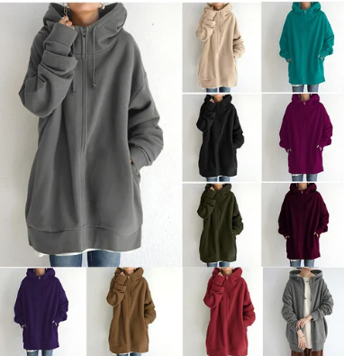 Hoodie Damen mit Reißverschluss | Warm & Bequem 2