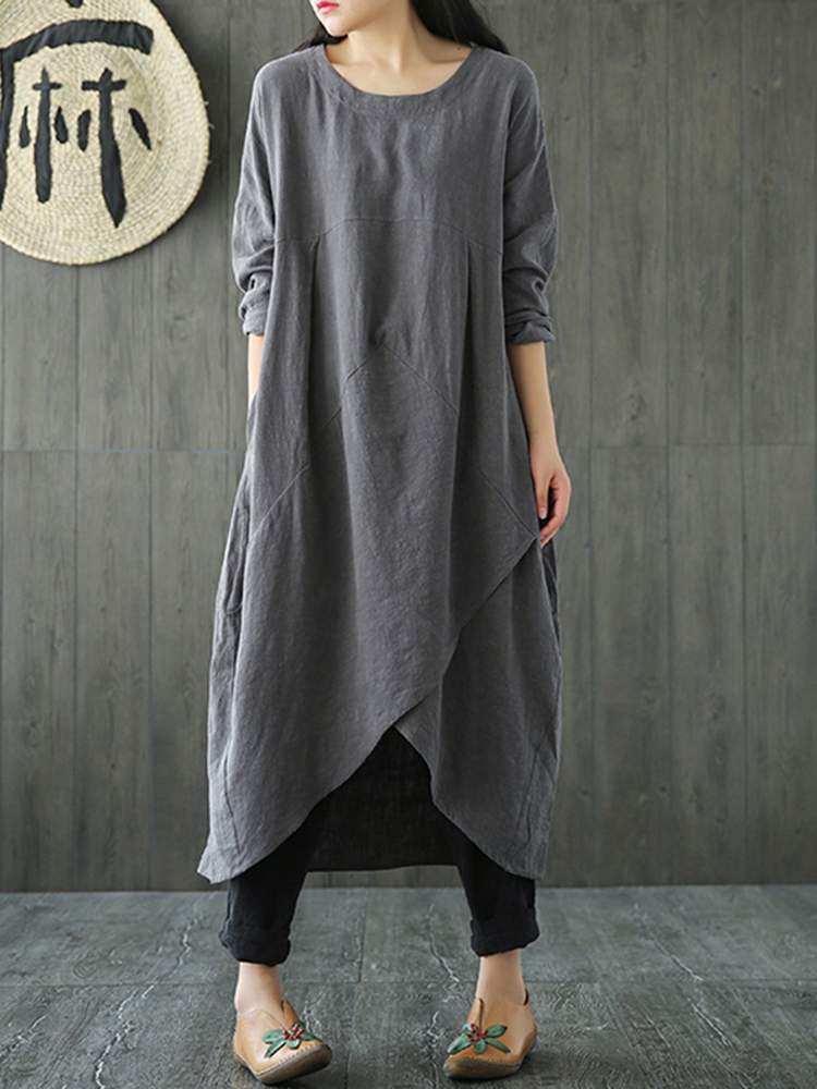 Midikleid Damen | Langarm & Ausgefallener Schnitt 16