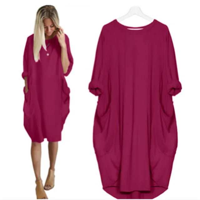 Raffiniertes bauchbedeckendes Kleid