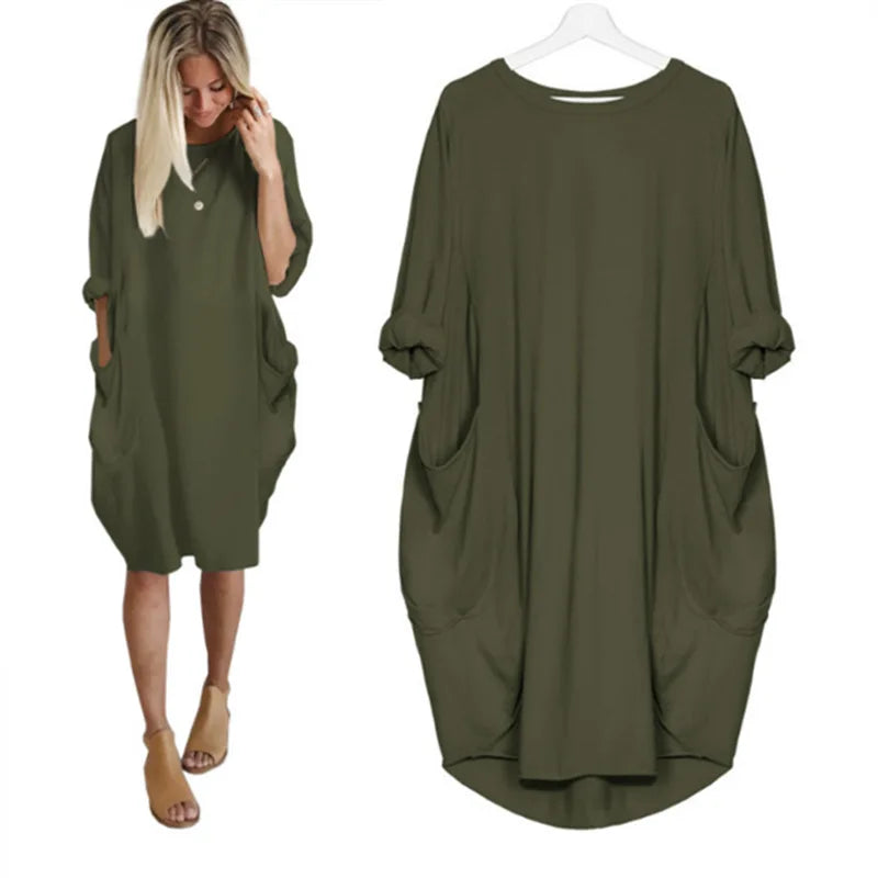 Raffiniertes bauchbedeckendes Kleid