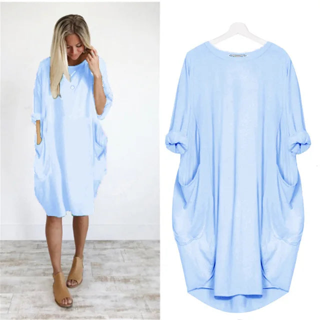 Raffiniertes bauchbedeckendes Kleid
