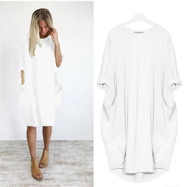 Raffiniertes bauchbedeckendes Kleid