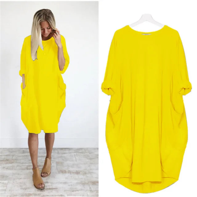 Raffiniertes bauchbedeckendes Kleid