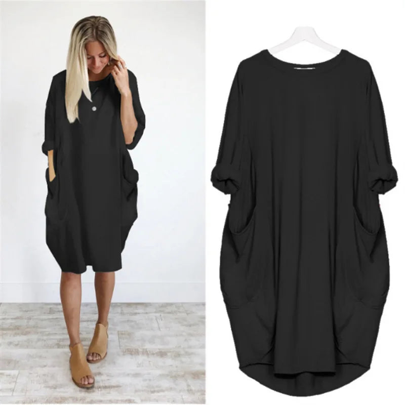 Raffiniertes bauchbedeckendes Kleid