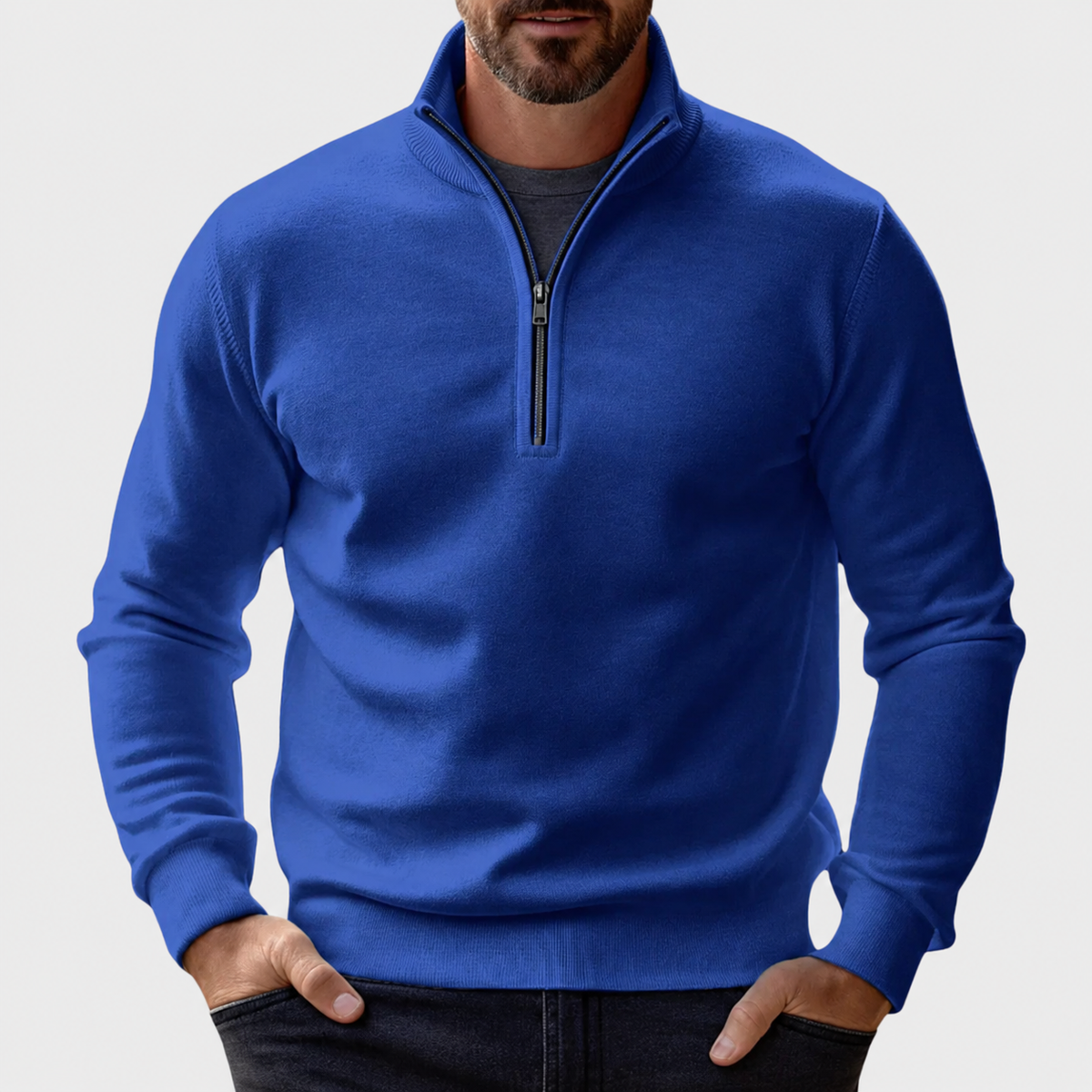 Reißverschluss Pullover Herren | Bequeme Bewegungsfreiheit