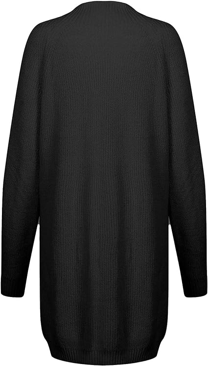 Rollkragen-Strickkleid in breiter Passform