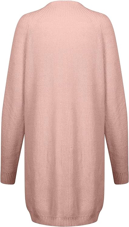 Rollkragen-Strickkleid in breiter Passform