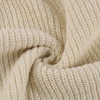 Rollkragen-Strickkleid in breiter Passform