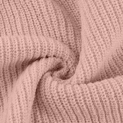 Rollkragen-Strickkleid in breiter Passform