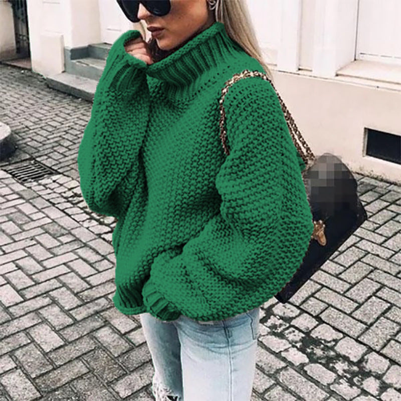 Damen Rollkragenpullover: Stilvoller und bequemer Pullover mit Rippdetails - J&B - 3 - Annoboutique