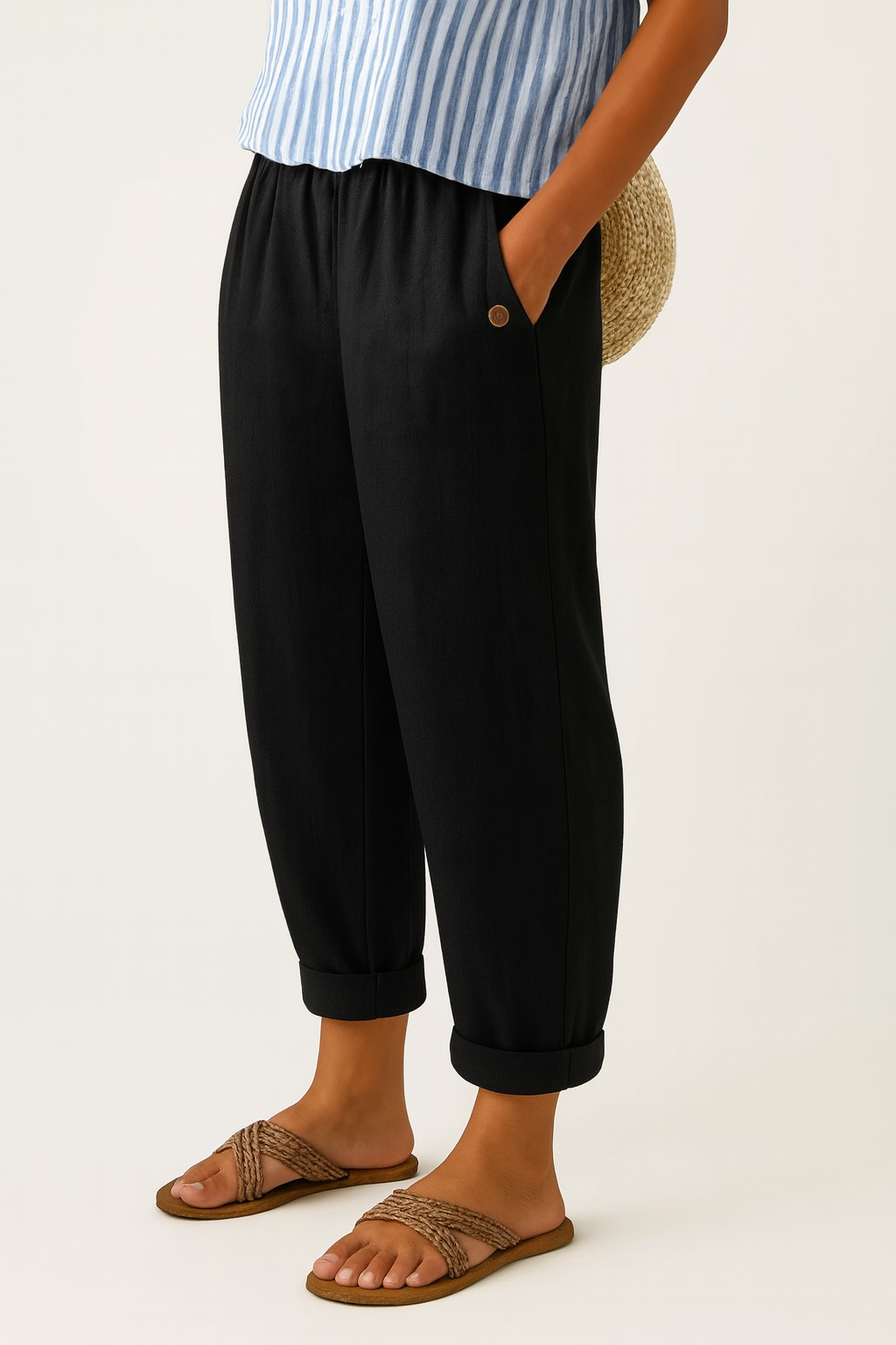 Romina™ Klassische Leinenhose 6