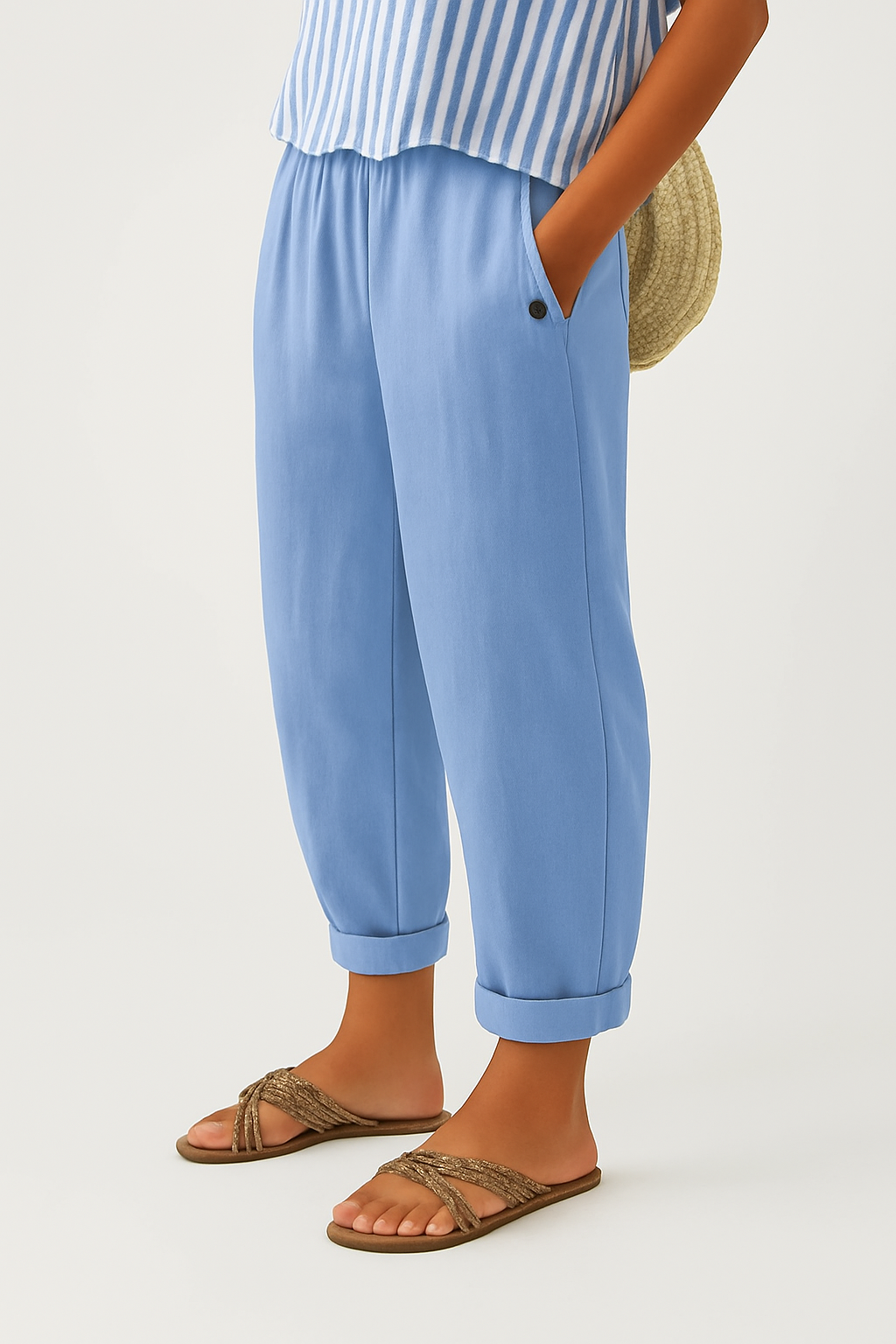 Romina™ Klassische Leinenhose 7