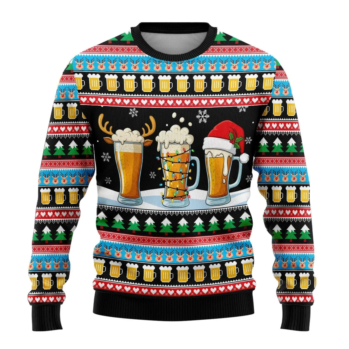 Weihnachtspullover Herren | Schneemann-Print & Gemütlich 4
