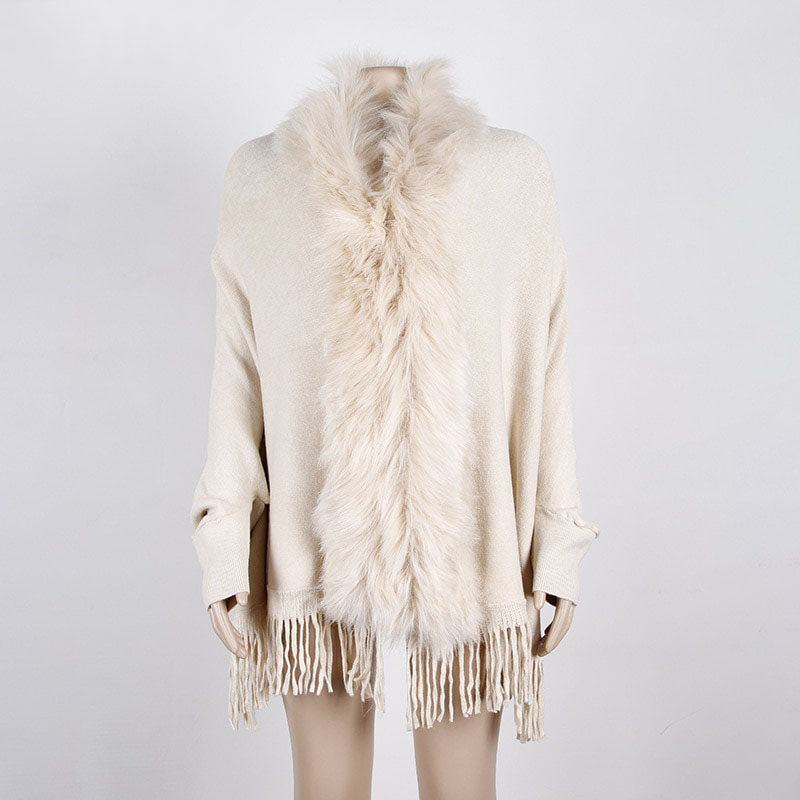 Winterschal Damen | Mit Kunstfell Kuschelig Warm 4